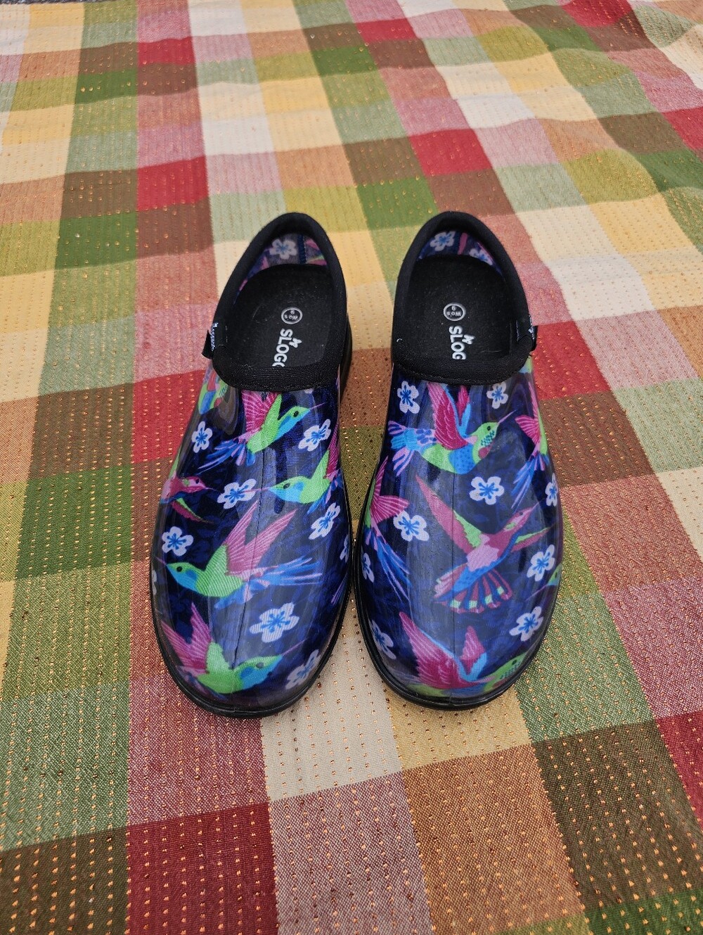 Sloggers Hummingbird Garden Clogs Women's Size 6 Waterproof Comfort Shoes Made
